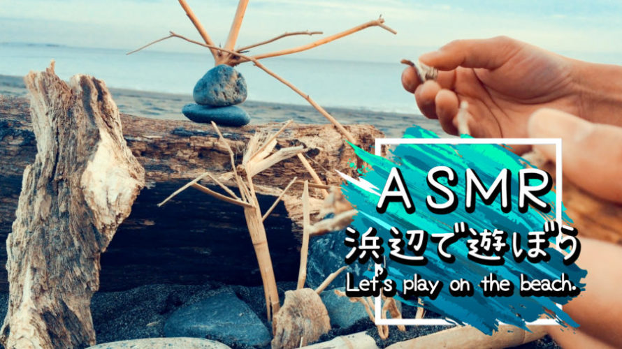 ASMR | 睡眠 | 浜辺で遊ぼう。色々な音を自然の中で楽しむ | Relaxing Wave Sounds