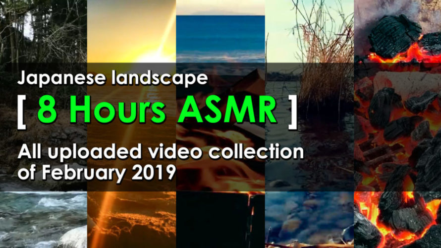ASMR 睡眠 | 2019年2月の動画まとめ 8時間 | Relaxing Nature Sounds | 作業用BGM
