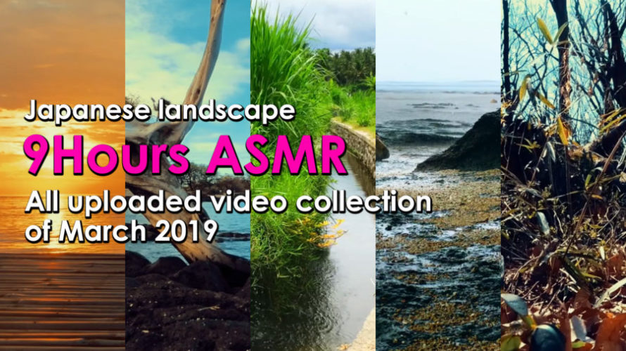 ASMR 睡眠 | 2019年3月の動画まとめ 9時間 | Relaxing Nature Sounds | 作業用BGM