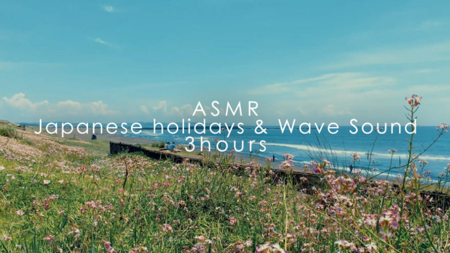 ASMR 睡眠 | 海辺の休日 | 3時間 | wave sound
