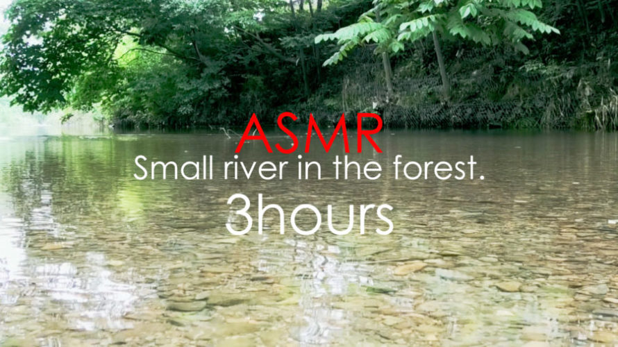 ASMR 睡眠 | せせらぎの輝く水面を眺めて癒される | 3時間 | water sound