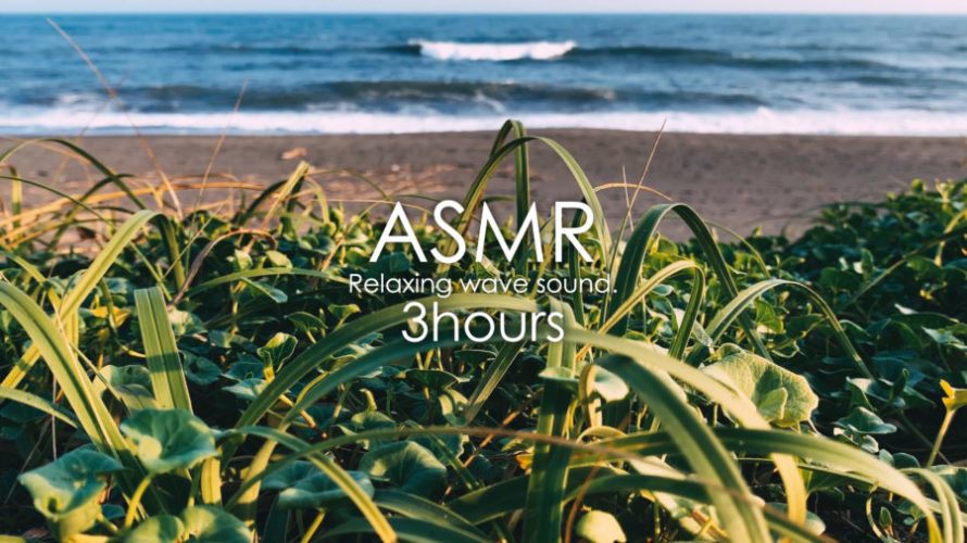 ASMR 海の音 | 後頭部に響く豪快な波の音を聴こう | 3時間 | wave sound