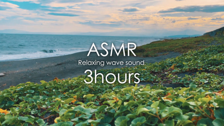 ASMR 睡眠 | のんびりした海の景色を眺めながら波の音で癒される | 3時間 | wave sound