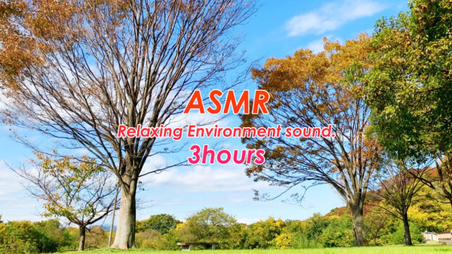 ASMR | 睡眠 | お昼寝用 秋の空と風の音 | 3時間 | environment sound