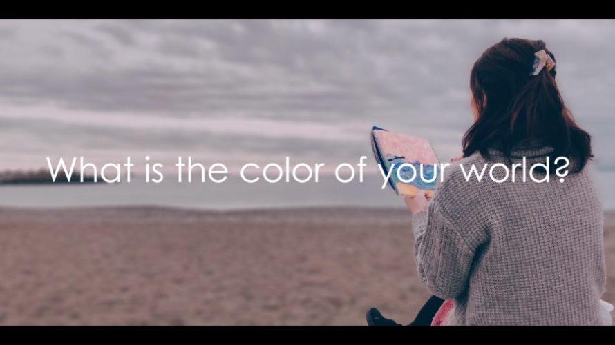 ASMR 波の音と絵を描く人 – A woman drawing while listening to the sound of waves –