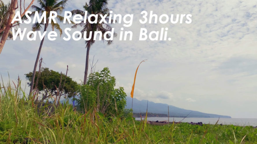 バリ島の日常の波の音と鳥の声を聴く動画 | 3時間 wave sound in bari | ASMR | 睡眠