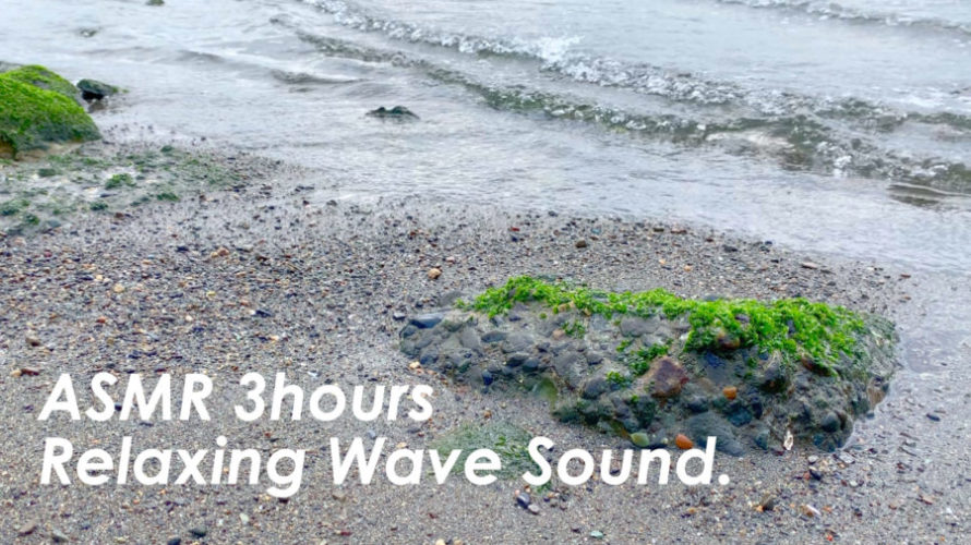 波の音が気持ちよい波打ち際でリラックス | 3時間 wave sound | ASMR | 睡眠